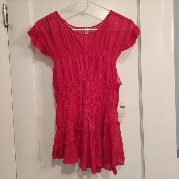 Nwt Anthropologie Medium Top Ruffle - Picture 2 of 9